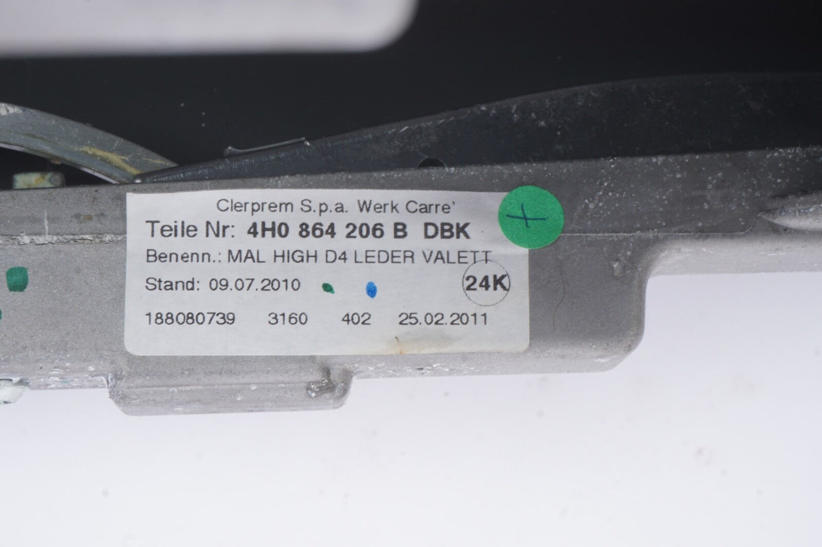 2011-2018 AUDI A8 QUATTRO - Front Center Armrest / ARM REST 4H0864206B