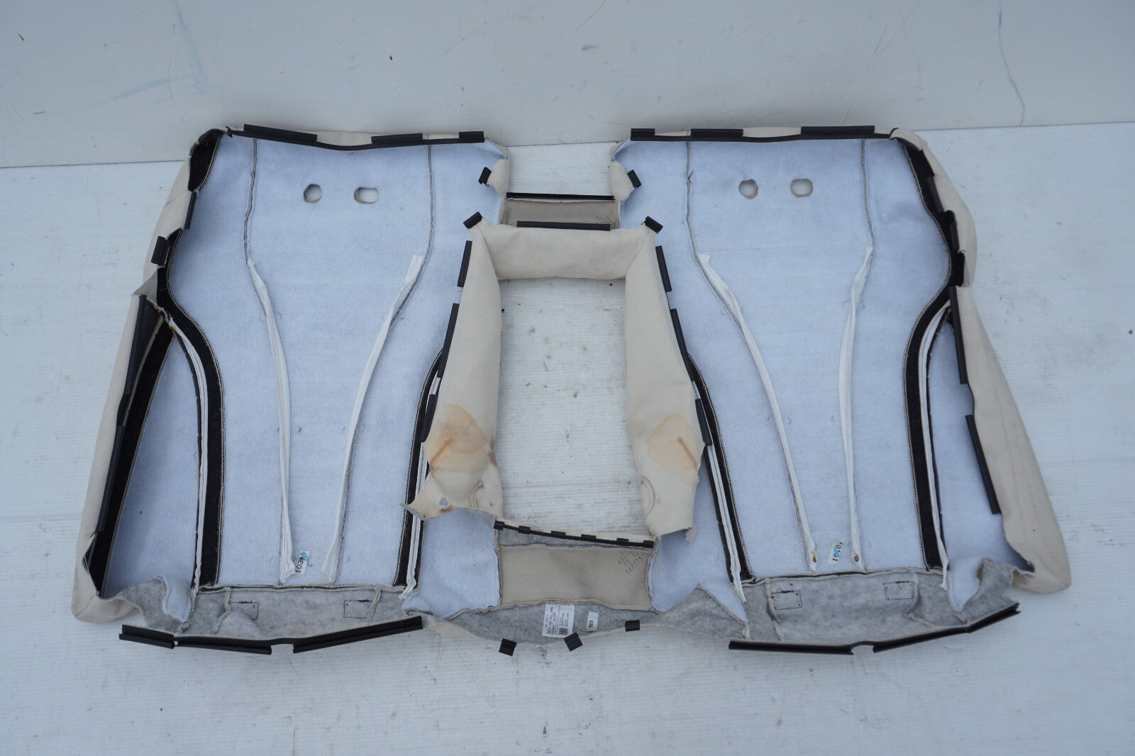 14 - 17 Mercedes S550 W222 Rear Seat Back Top Cushion Cover OEM