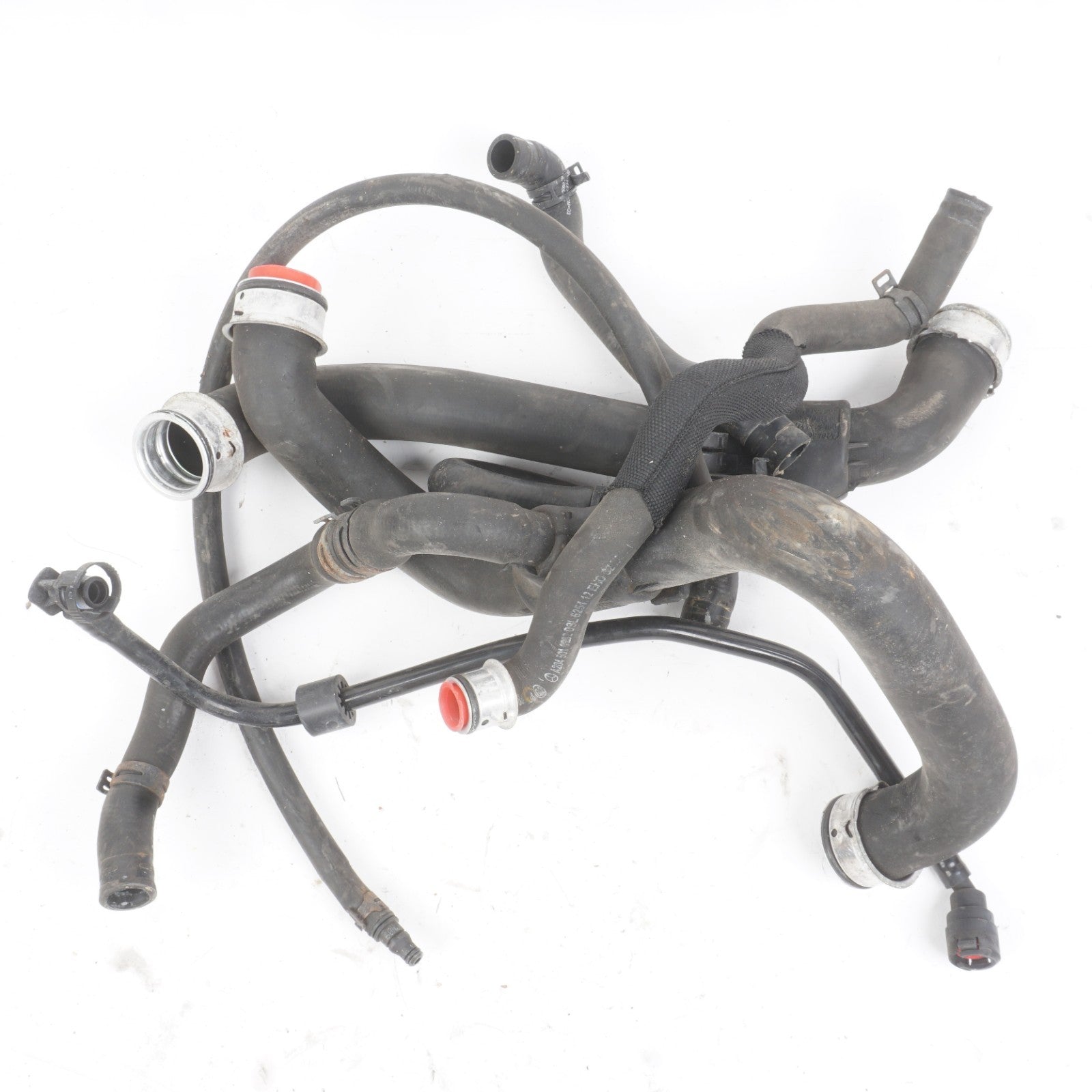 08-11 Mercedes W204 C300 Coolant Hose Line Pipe SET OEM