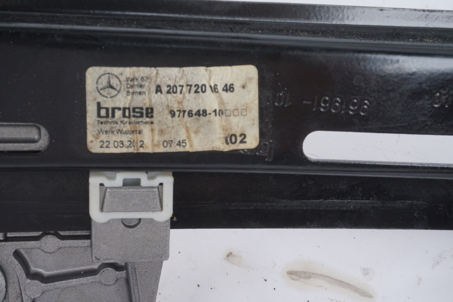 10 - 14 Mercedes W207 E350 Coupe Convertible Window Regulator Motor Front Right