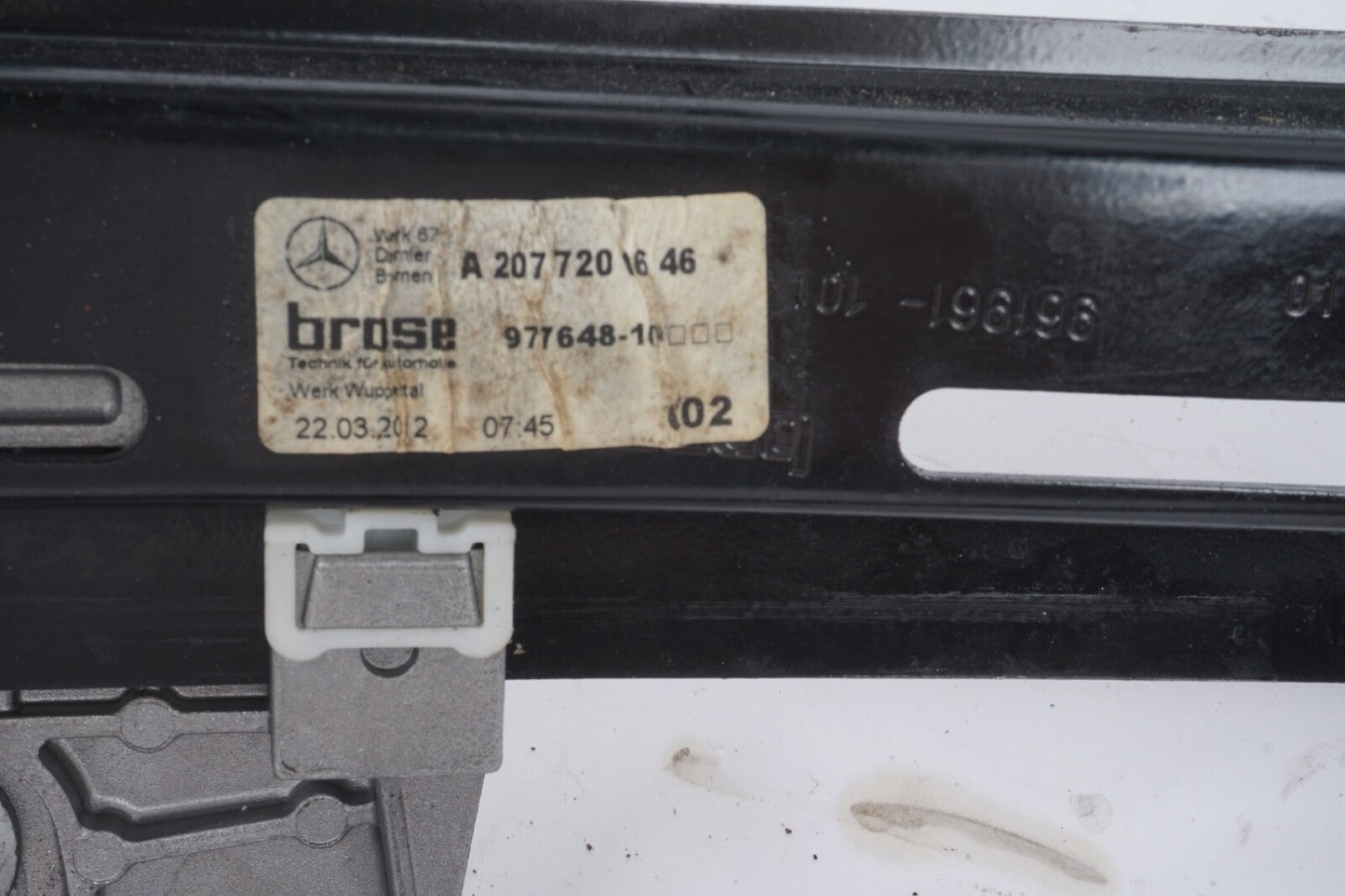 10 - 14 Mercedes W207 E350 Coupe Convertible Window Regulator Motor Front Right