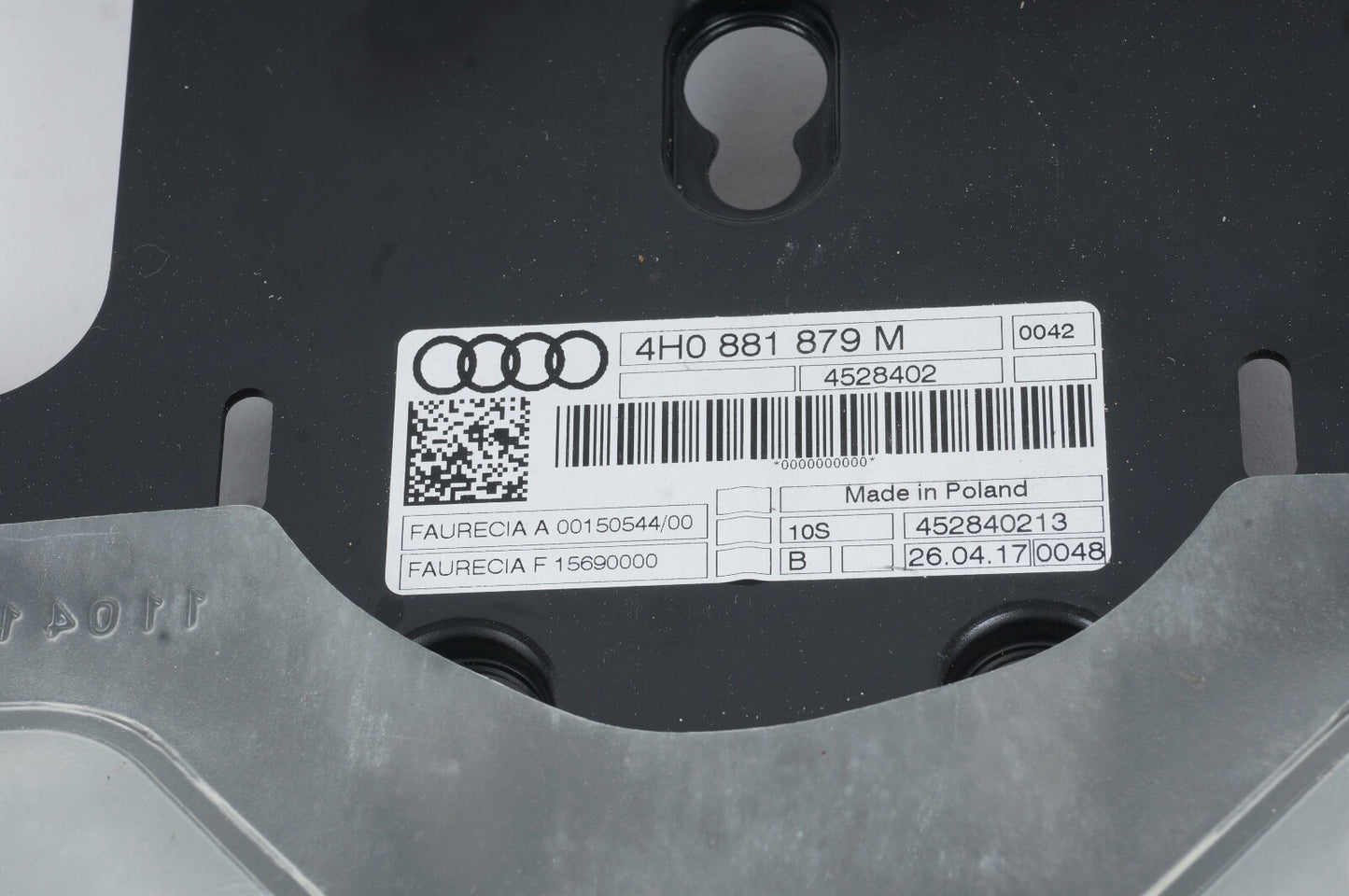 2011 - 2017 AUDI A8 L FRONT RIGHT PASSENGER SIDE SEAT LUMBAR SUPPORT OEM