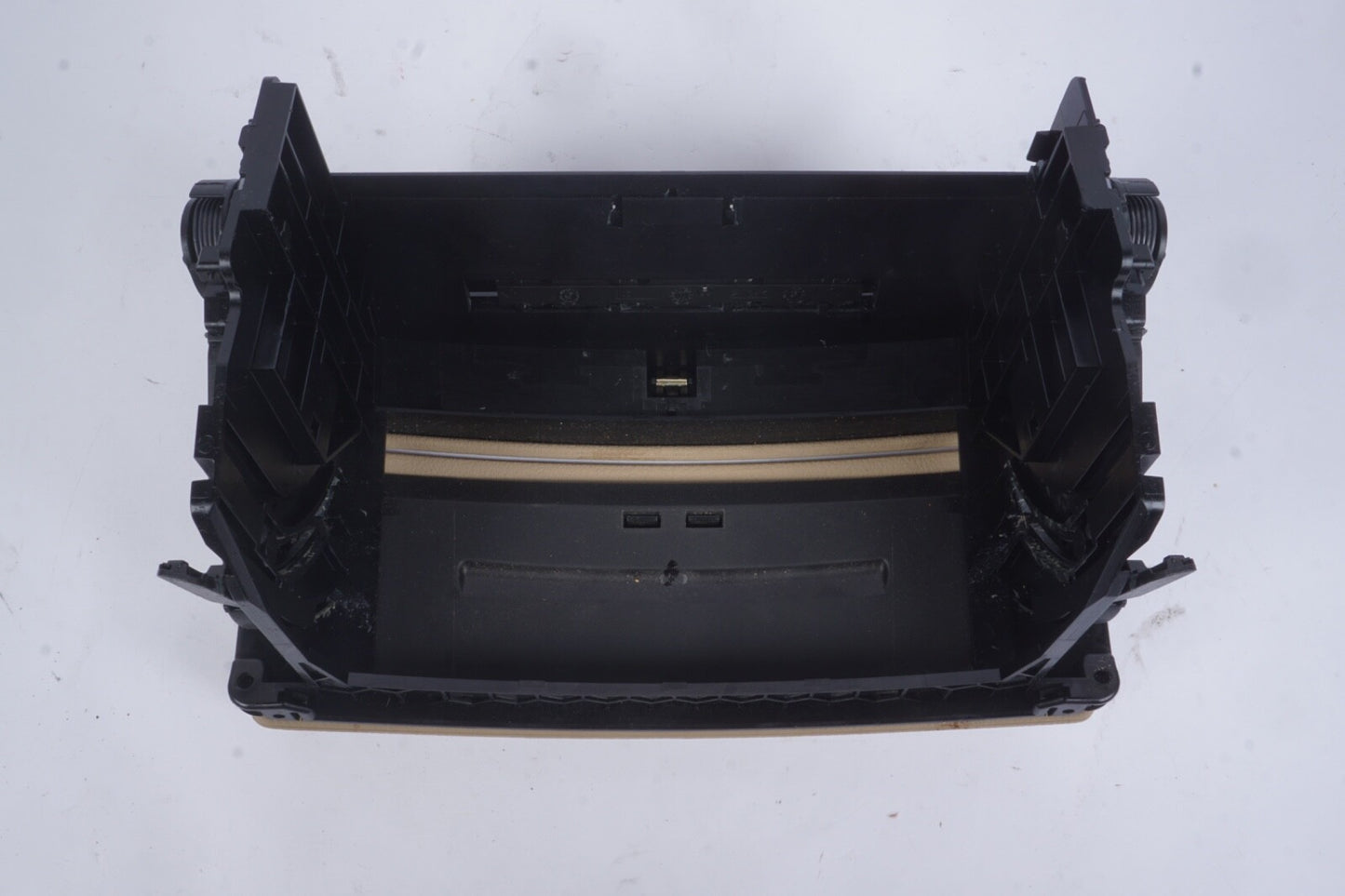 07-09 Mercedes W221 S550 S450 Center Console Dashboard CD Player Cover Beige OEM