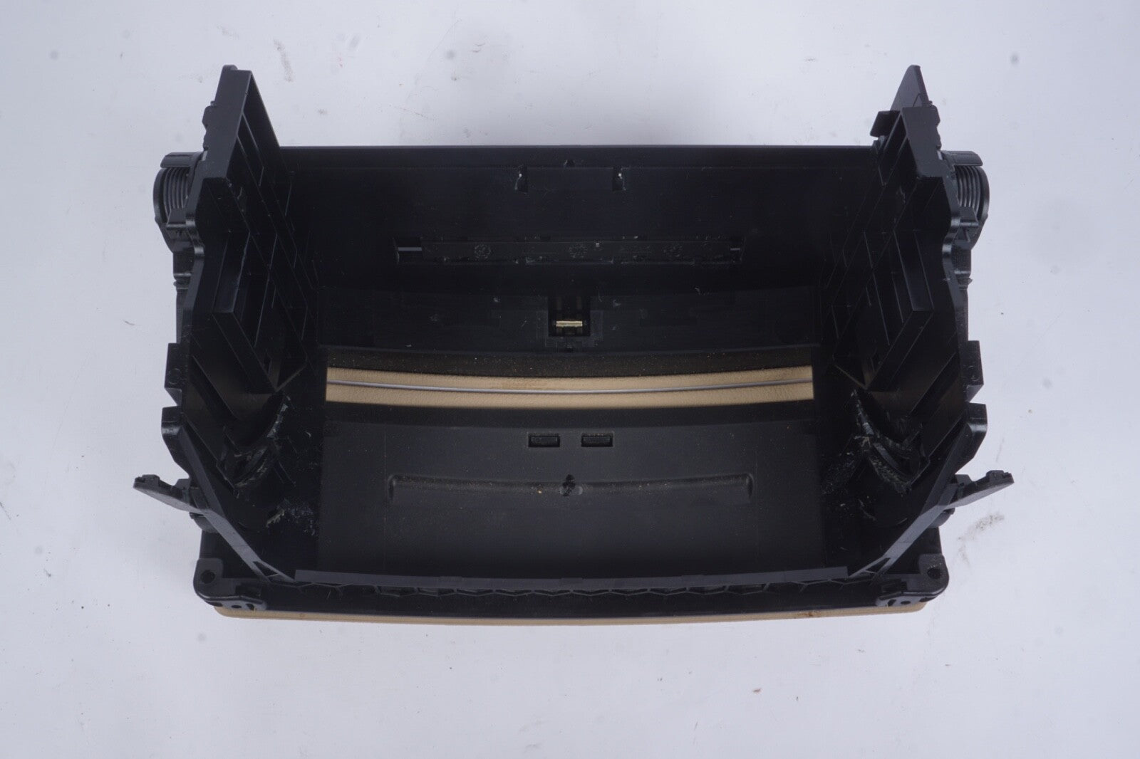07-09 Mercedes W221 S550 S450 Center Console Dashboard CD Player Cover Beige OEM