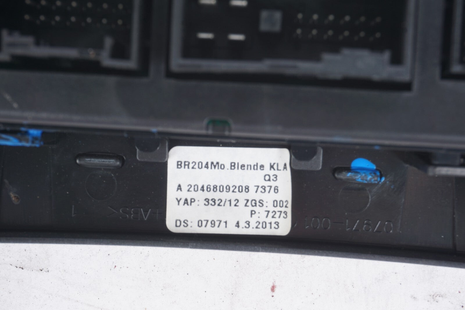 12-14 Mercedes C300 C350 W204 A/C Climate Temperature Heater Switch Control  OEM