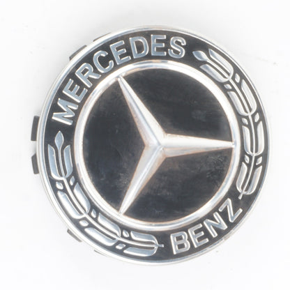 Mercedes Benz Genuine Wheel Center Cap Black OEM