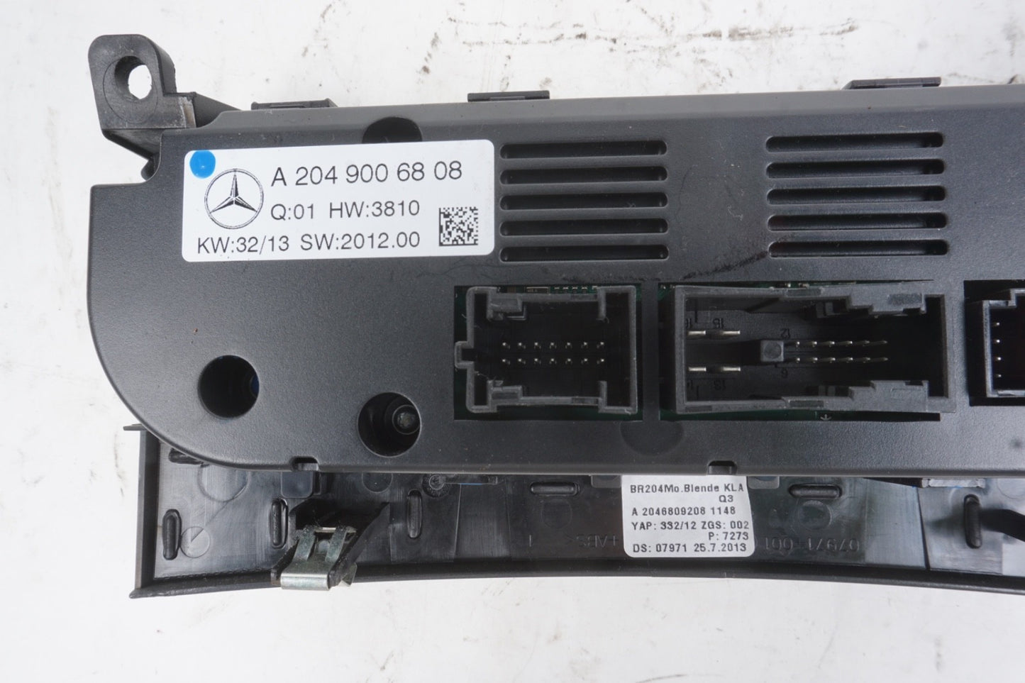 2012 - 2014 Mercedes C250 C300 C350 A/C Heater Climate Control w/Trim OEM