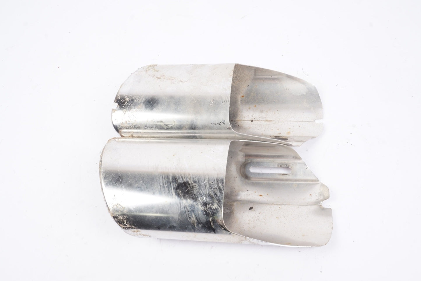 08-16 Mercedes W204 C350 E350 Rear Bumper Exhaust Muffler Tips Set of 2 OEM