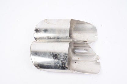 08-16 Mercedes W204 C350 E350 Rear Bumper Exhaust Muffler Tips Set of 2 OEM