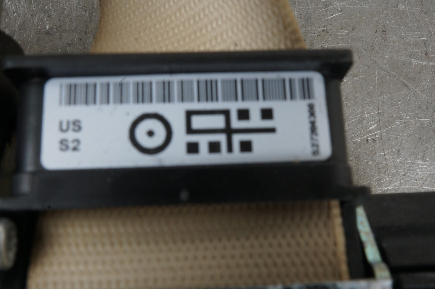 2008-2013 Bmw 328I 335I Coupe Rear Right Passenger Side Seat Belt Beige