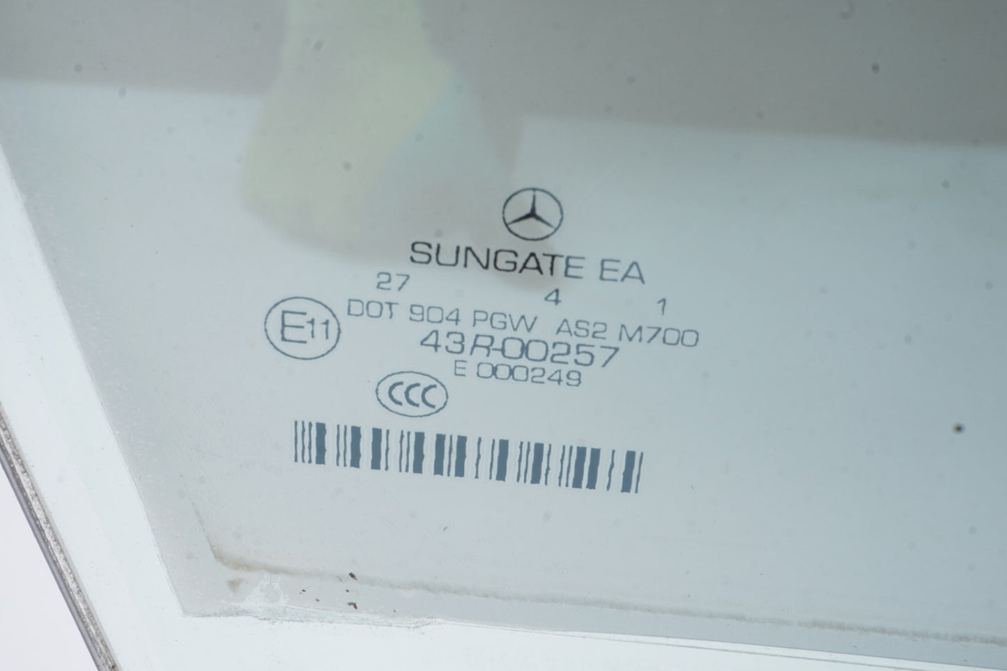 2007 - 2013 Mercedes-Benz S550 S600 S63 S53 Front Right Side Door Window Glass