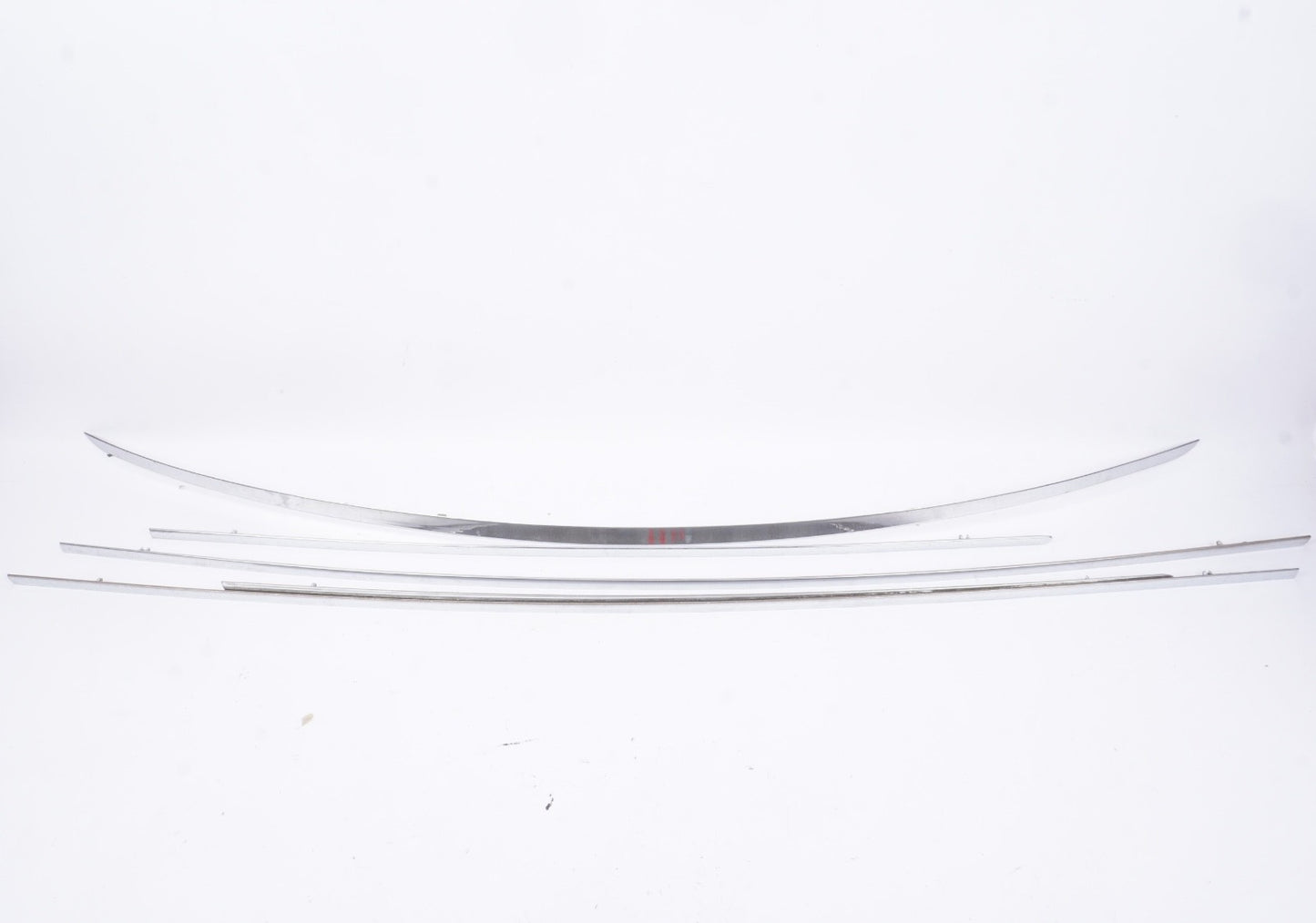 07 - 13 MERCEDES S550 FRONT REAR LEFT RIGHT DOOR CHROME MOLDING TRUNK LID SET