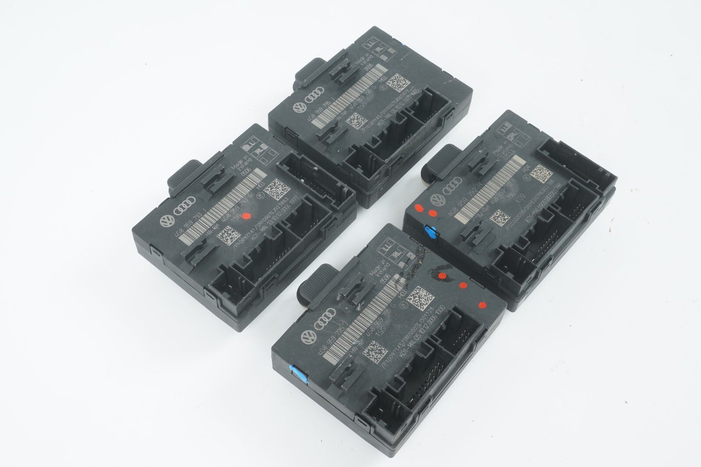 2012 - 2018 AUDI A7 DOOR CONTROL MODULE FRONT & REAR SET OF 4 OEM