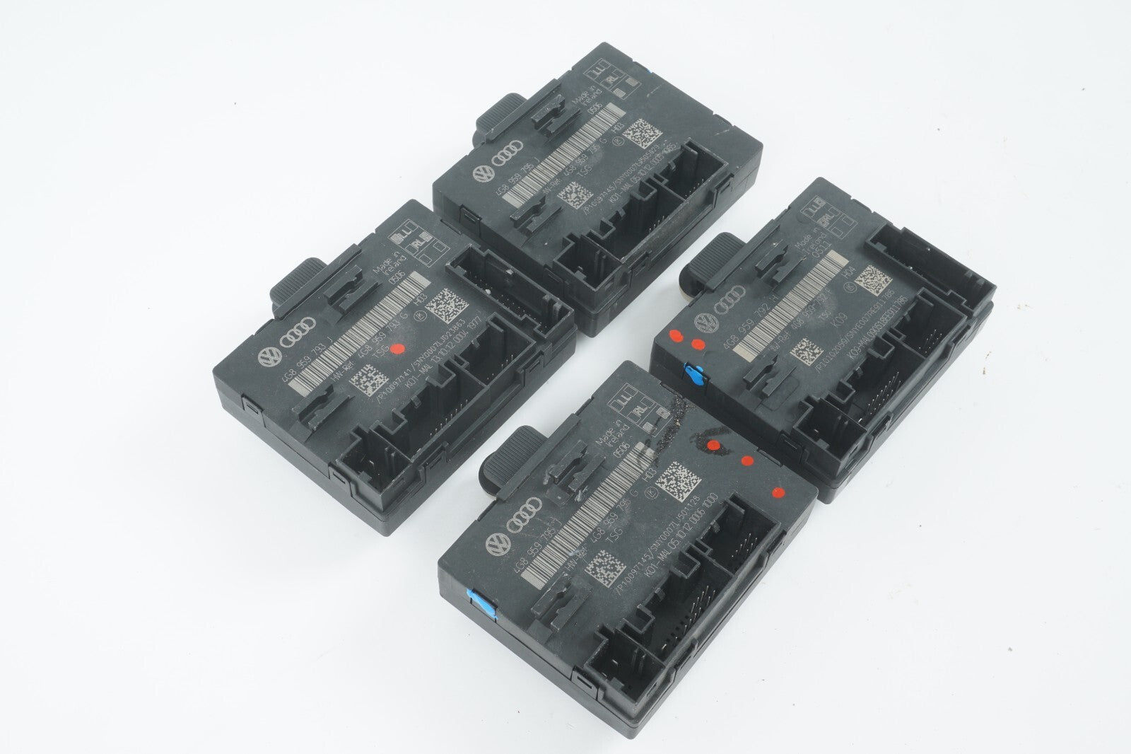 2012 - 2018 AUDI A7 DOOR CONTROL MODULE FRONT & REAR SET OF 4 OEM