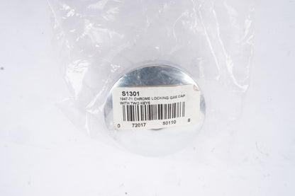 United Pacific S1301 Triple Chrome Vented Locking Gas Cap w/2 Keys