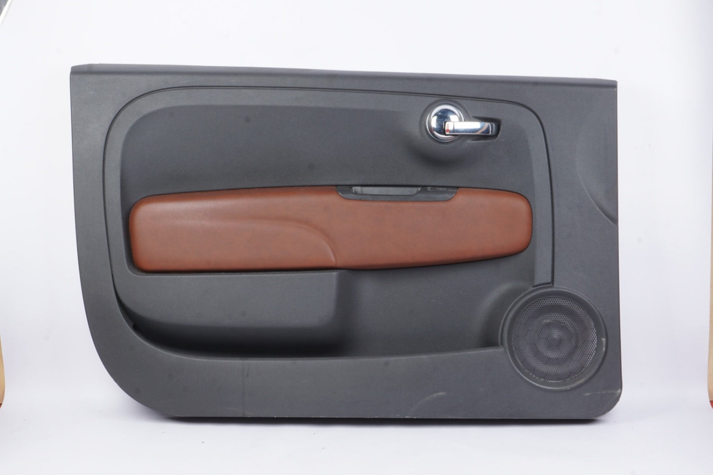 12-19 Fiat 500 Abarth Coupe Left Leather Interior Door Trim Panel
