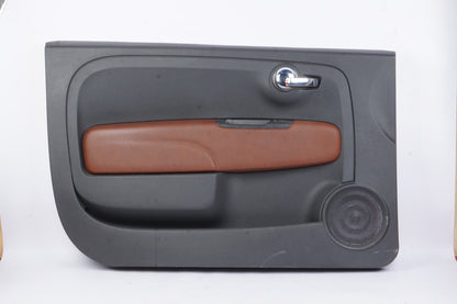 12-19 Fiat 500 Abarth Coupe Left Leather Interior Door Trim Panel