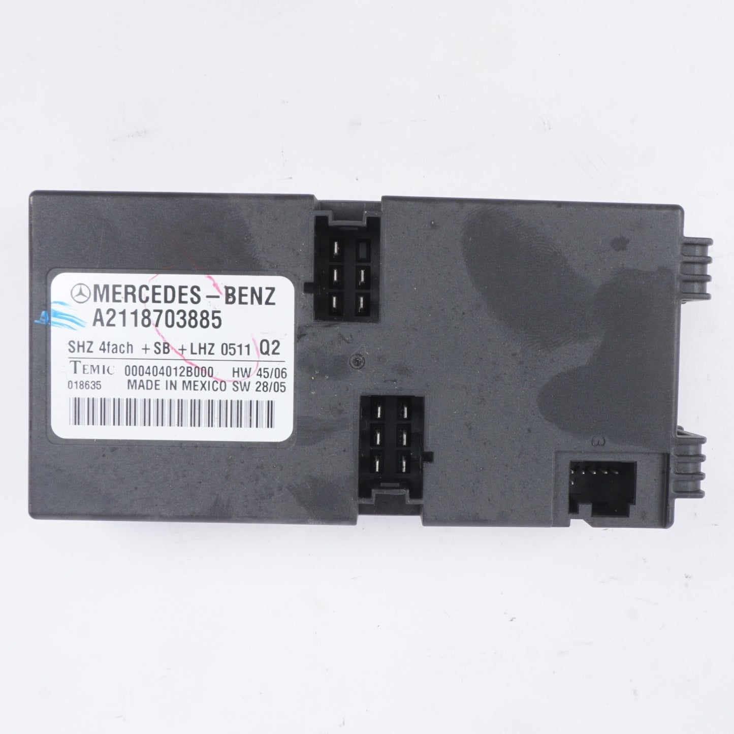 2006 - 2011 MERCEDES W164 ML350 REAR HEATED SEAT CONTROL MODULE UNIT OEM