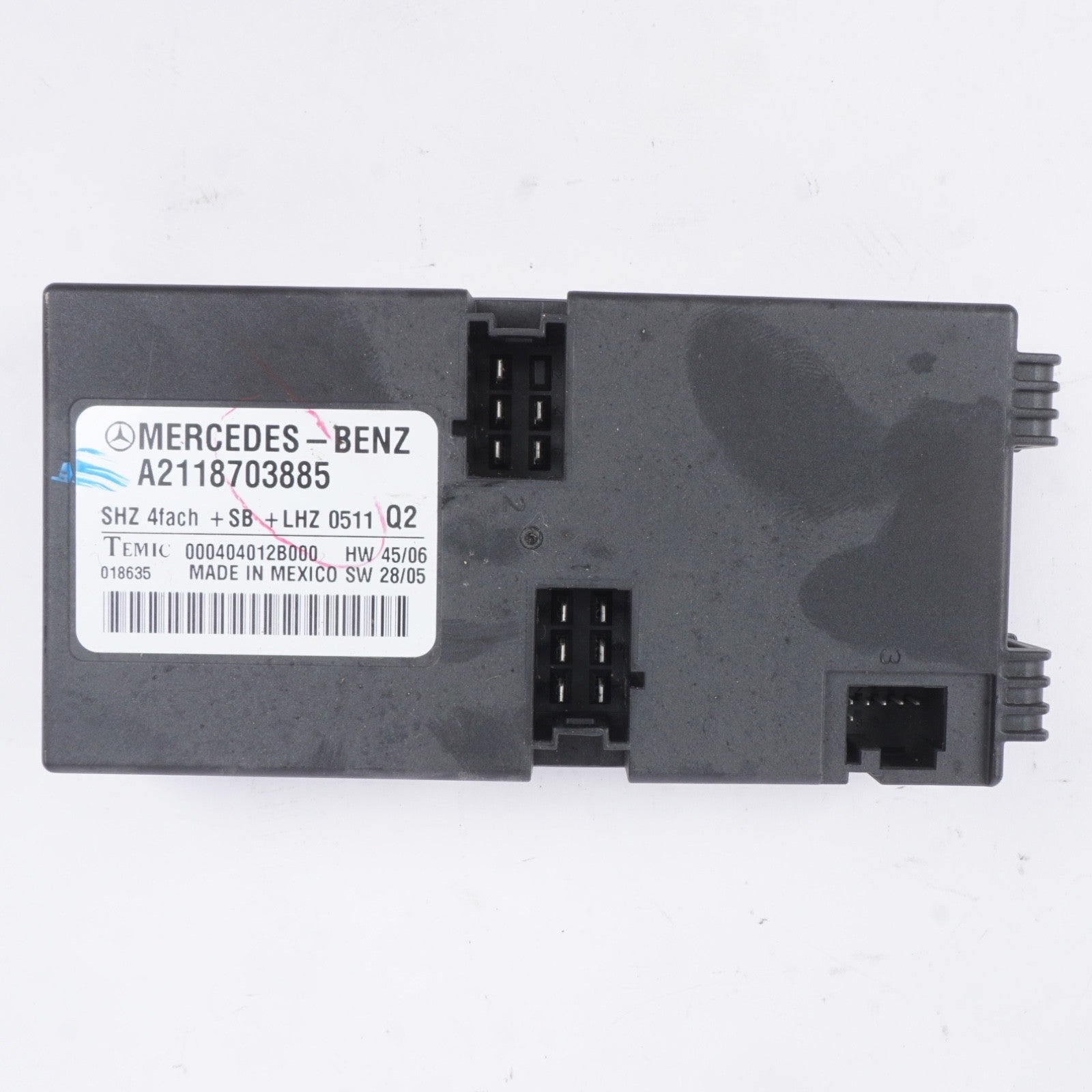 2006 - 2011 MERCEDES W164 ML350 REAR HEATED SEAT CONTROL MODULE UNIT OEM