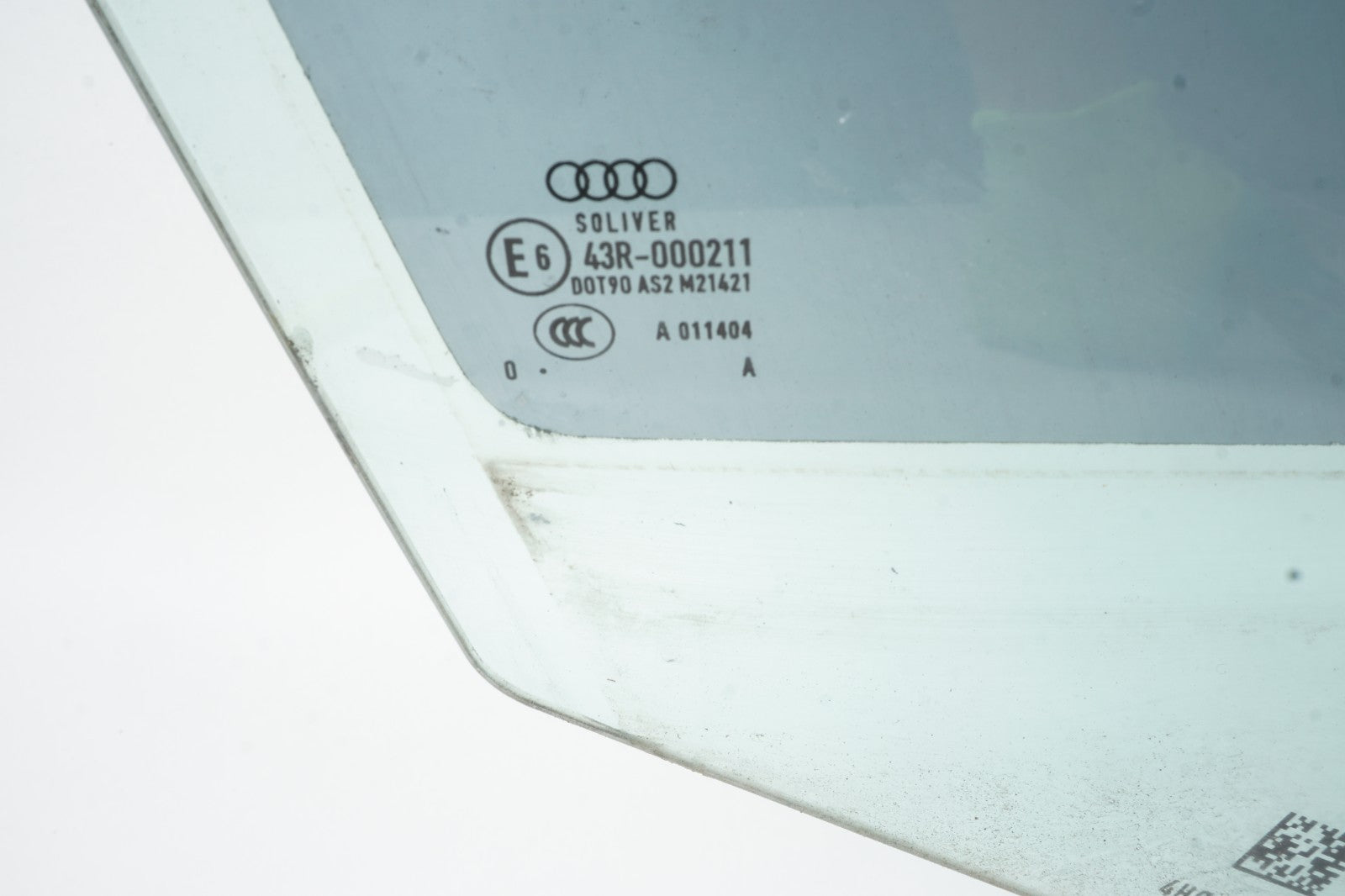 2011-2018 Audi A8L Front Door Window Glass Right Passenger Side OEM