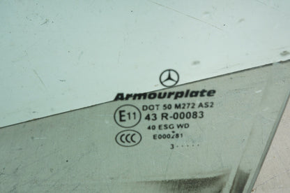 08-14 Mercedes C200 C250 C300 C350 Rear Left Driver's Side Door Window Glass