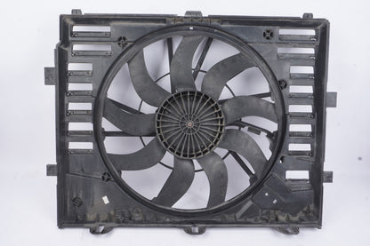 11-18 Porsche Cayenne Turbo 958 Engine Cooling Fan Motor Assembly NO MOTOR