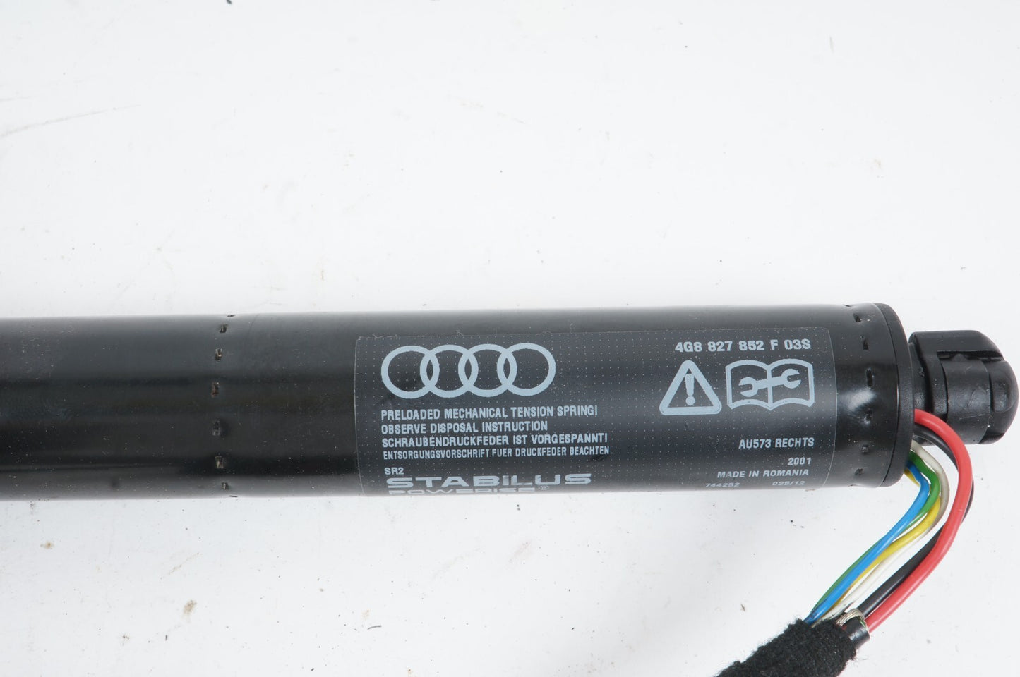 2012 - 2017 AUDI A7 S7 REAR RIGHT PASSENGER SIDE HATCH TRUNK SUPPORT STRUT OEM