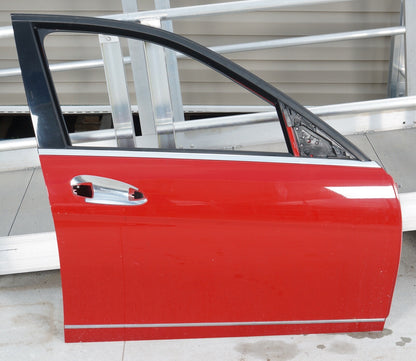 08-14 Mercedes W204 C250 C300 Front Right Passenger Side Exterior Door Shell Red