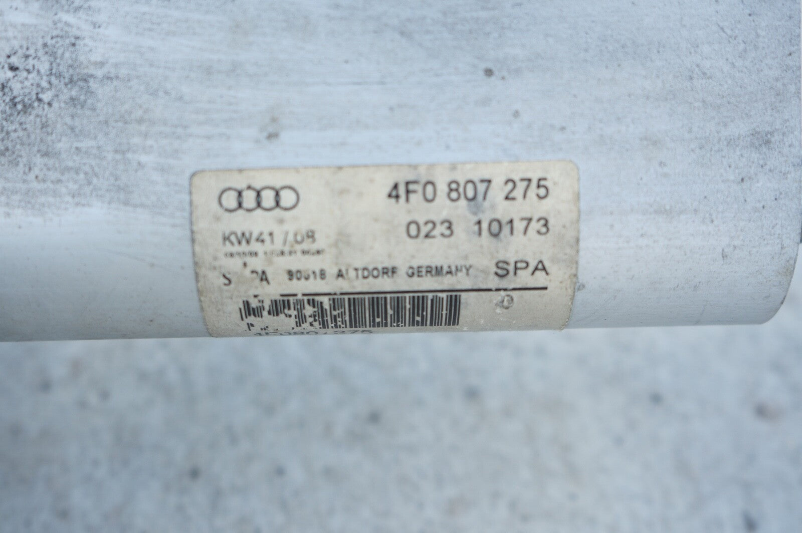 2005-2011 Audi A6 Rear Bumper Reinforcement Impact Bar Rebar OEM 
