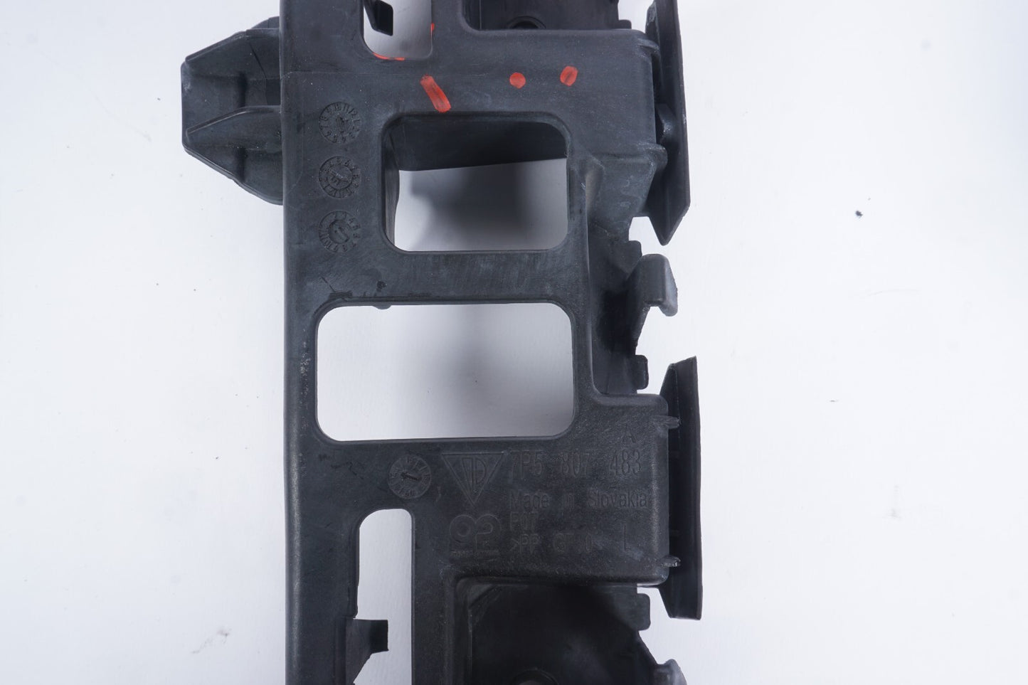 11-14 Porsche Cayenne Rear Left Driver Side Bumper Support Bracket Set Of 3 OEM