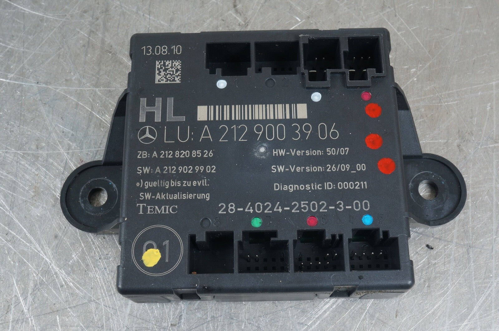08-18 Mercedes W204 C350 C300 CLS550 Rear Left Side Door Control Module OEM