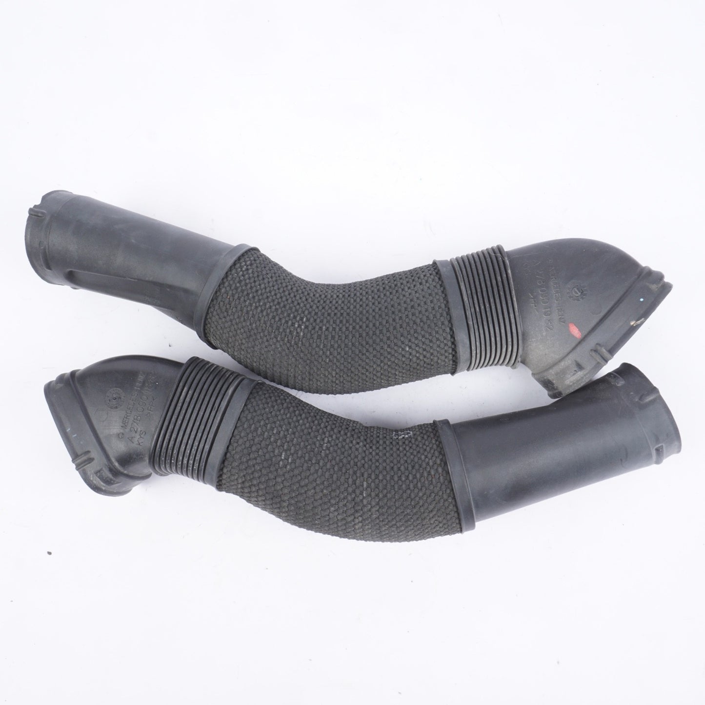 2012 - 13  W221 MERCEDES BENZ S550 AIR INTAKE HOSE DUCT LINE LEFT AND RIGHT PAIR