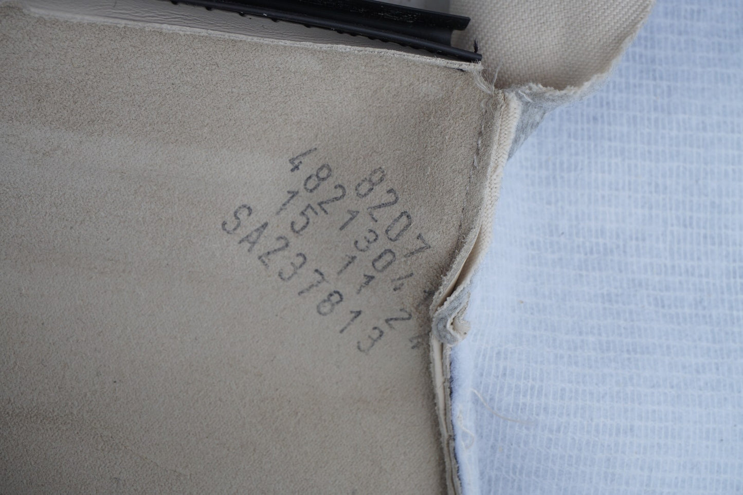 14 - 17 Mercedes S550 W222 Rear Seat Back Top Cushion Cover OEM