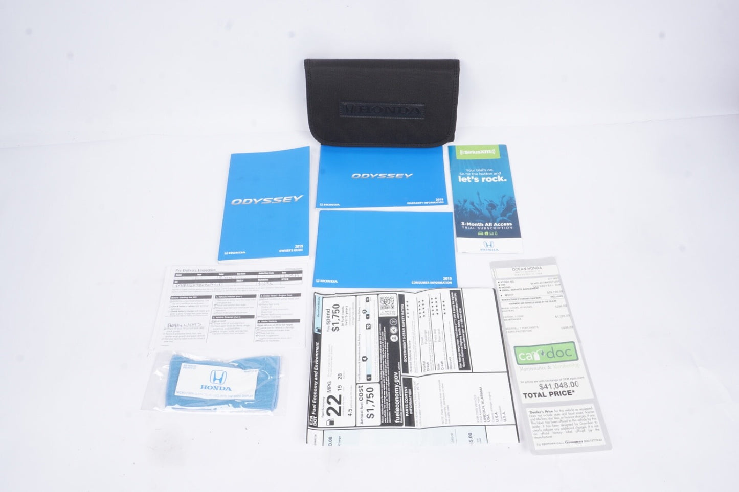 2018 HONDA ODYSSEY OWNERS MANUAL USER GUIDE W/ CASE OEM