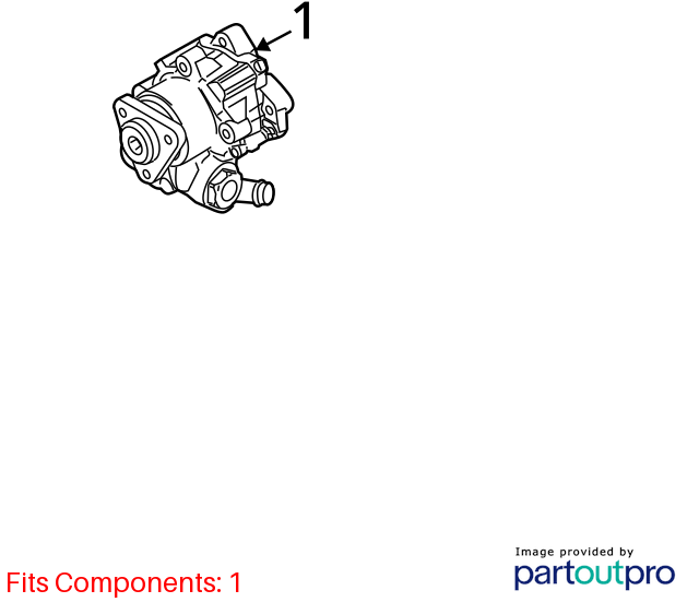 2005 - 2011 Audi A6 Power Steering Pump OEM
