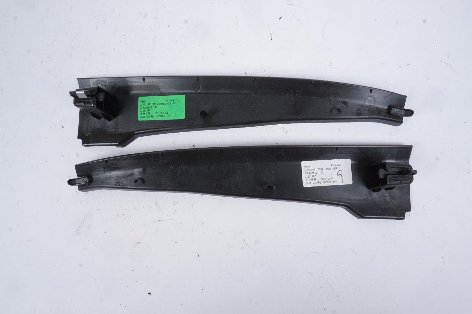 2021 - 2024 Polestar 2 A Pillar Trim Cover Middle Left & Right OEM