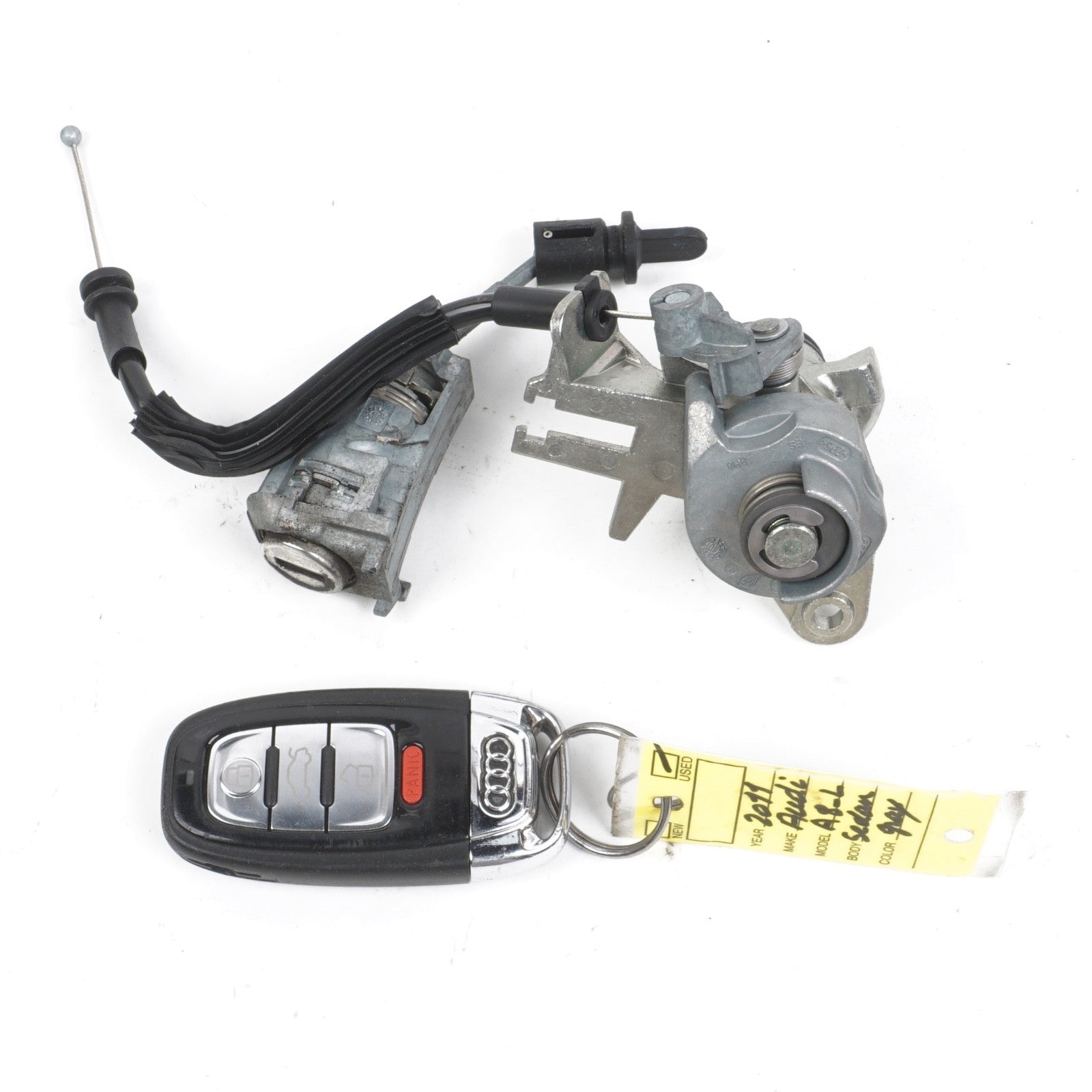 2011 - 2013 Audi A8 Quattro Ignition Switch Cylinder W/ KEY OEM