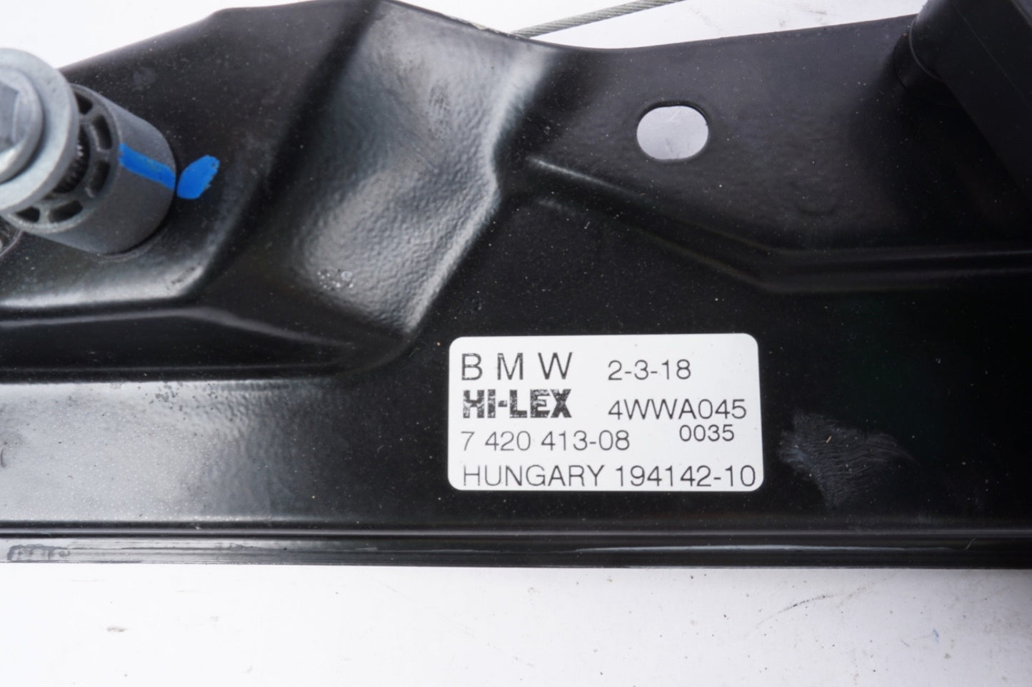 2018-2023 BMW X2 F39 OEM Left Rear Door Window Regulator W/ Motor 7420413-09