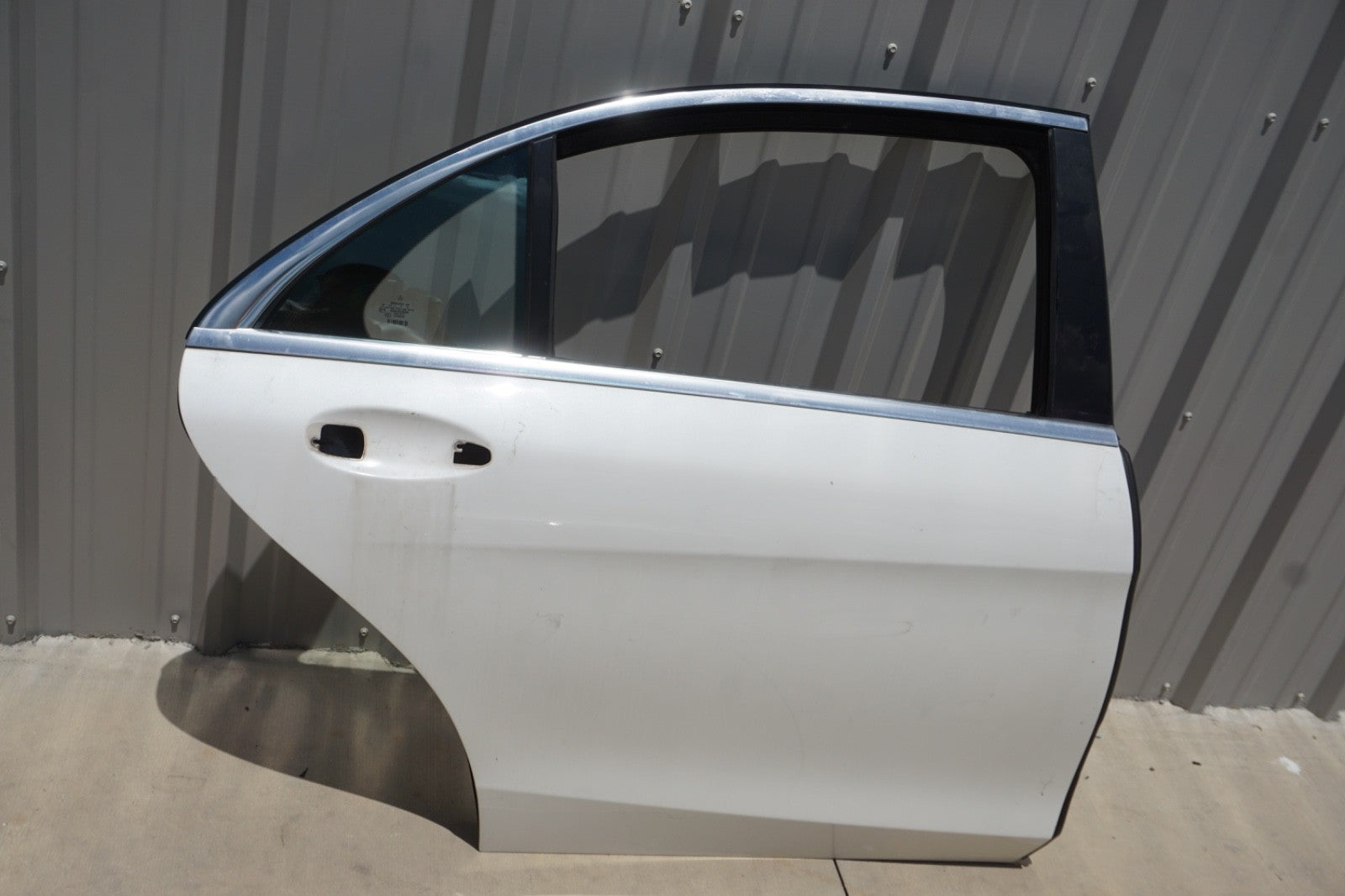 14-20 Mercedes W222 S550 S560 S600 Rear Right Side Door Shell Diamond White