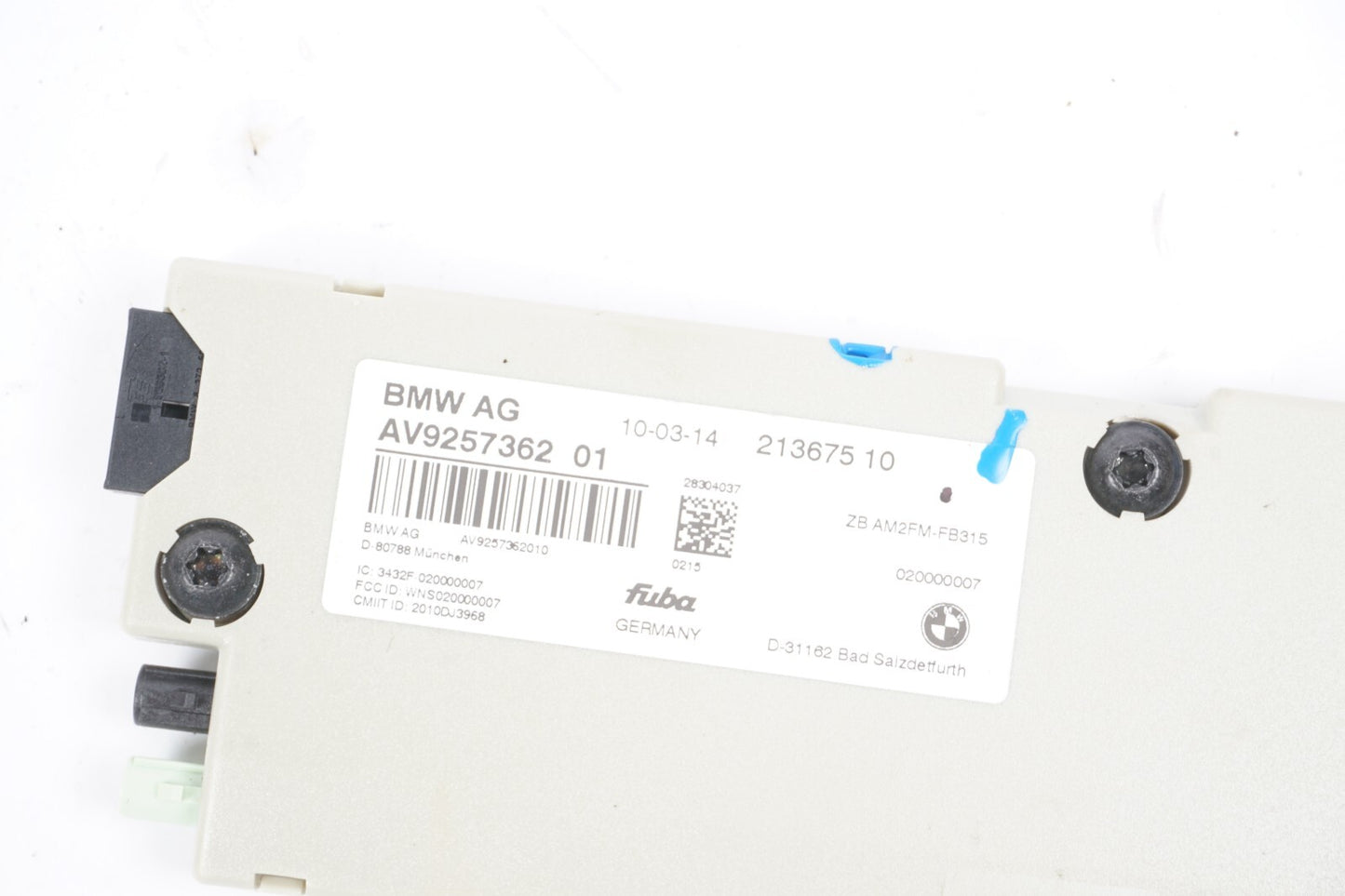 13-18 BMW 650i 640i Antenna Amplifier Diversity 9257362 OEM