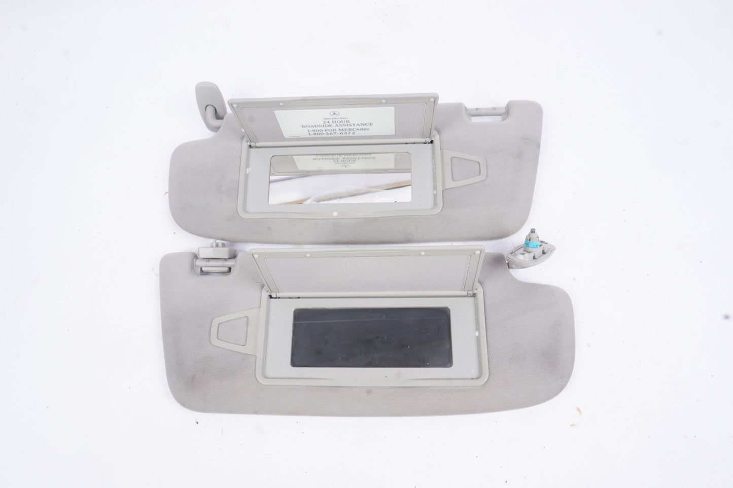 2007-14 Mercedes W221 S550 S400 CL550 Left Right Sun Visor Pair Shade Set OEM