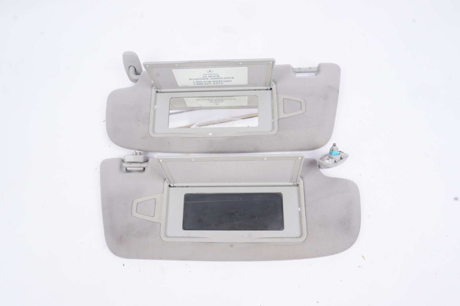 2007-14 Mercedes W221 S550 S400 CL550 Left Right Sun Visor Pair Shade Set OEM