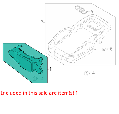 2011 - 2012 Audi A8 4.2L Engine Cover OEM