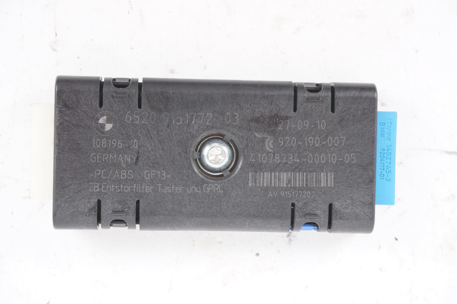 2010-17 BMW 550I GT Antenna Noise Filter OEM 65209151773 SET