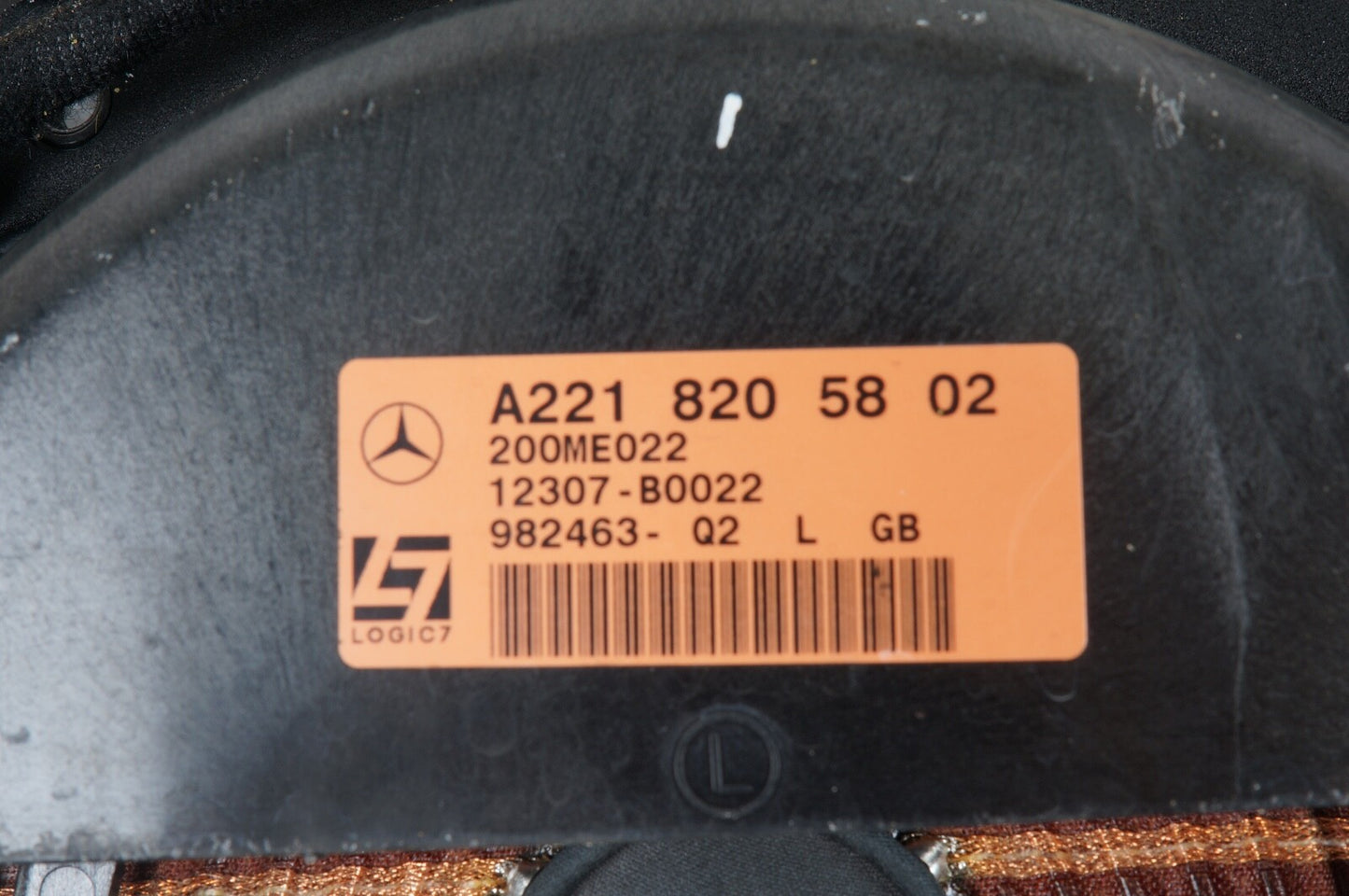 07-09 Mercedes W221 S550 S63 AMG Front Left Side Door Sound Speaker Logic REAR