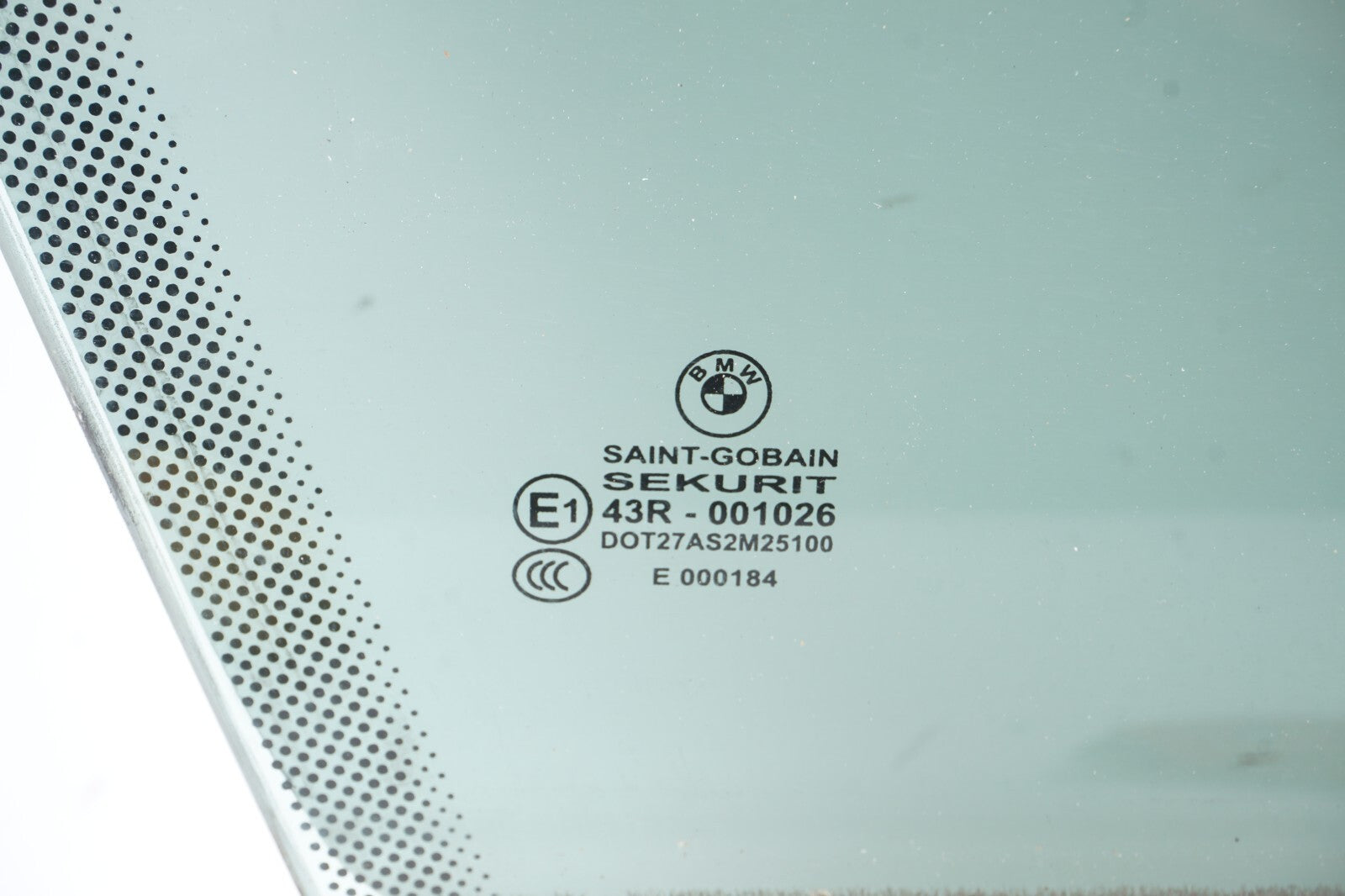 13 - 18 BMW 650I Grand Coupe Front Right Passenger Side Window Glass OEM
