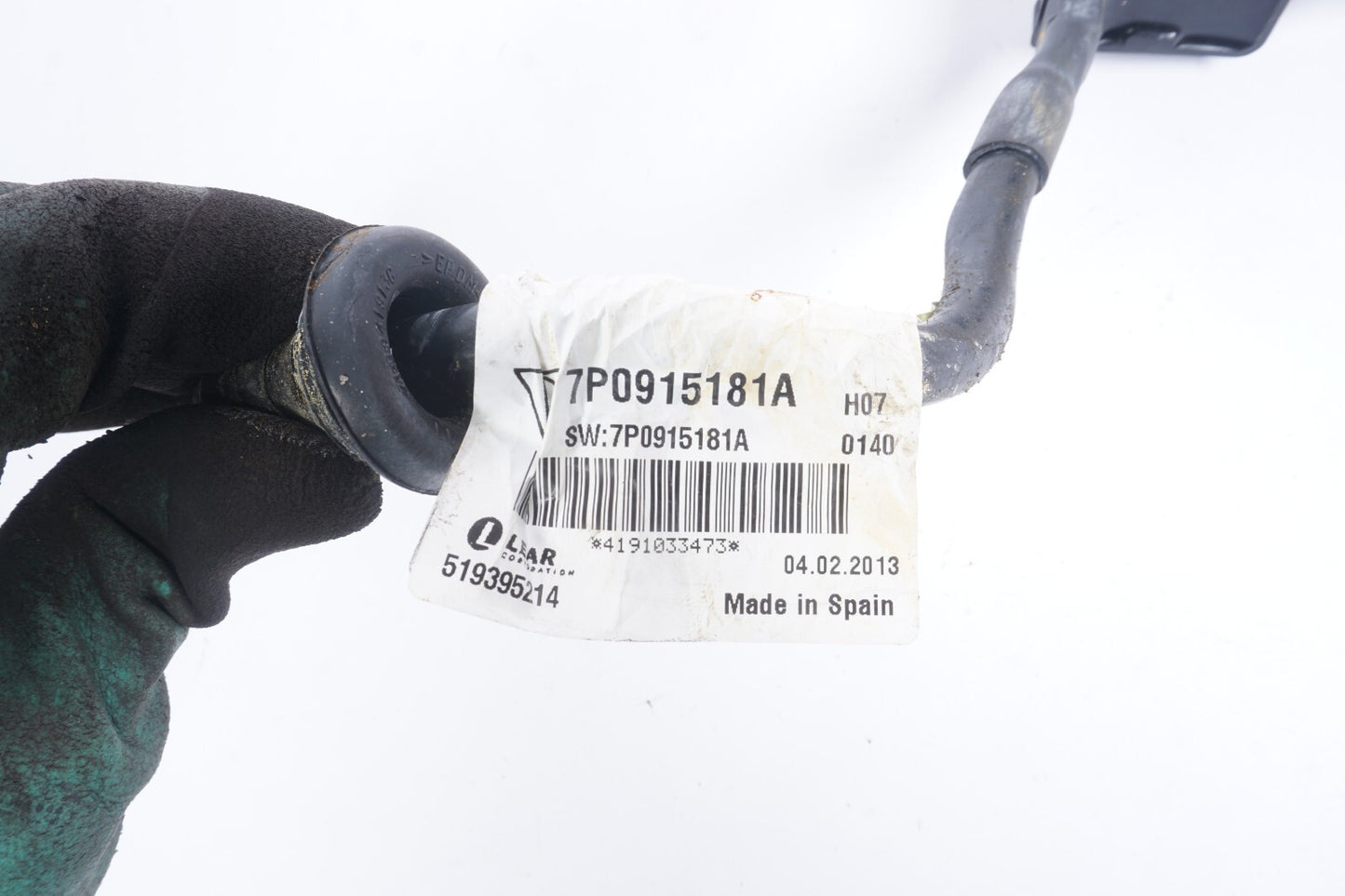 11-18 Porsche Cayenne 958 Negative Battery Cable 7P0915181A OEM