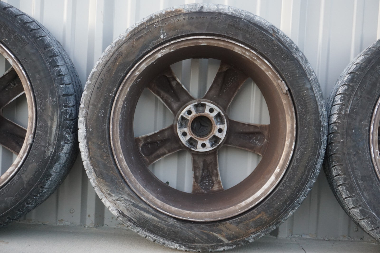 07-13 Mercedes W221 S550 CL500 Alloy Wheel Rim 9.5Jx19H2 & Tire SET Of 4 OEM