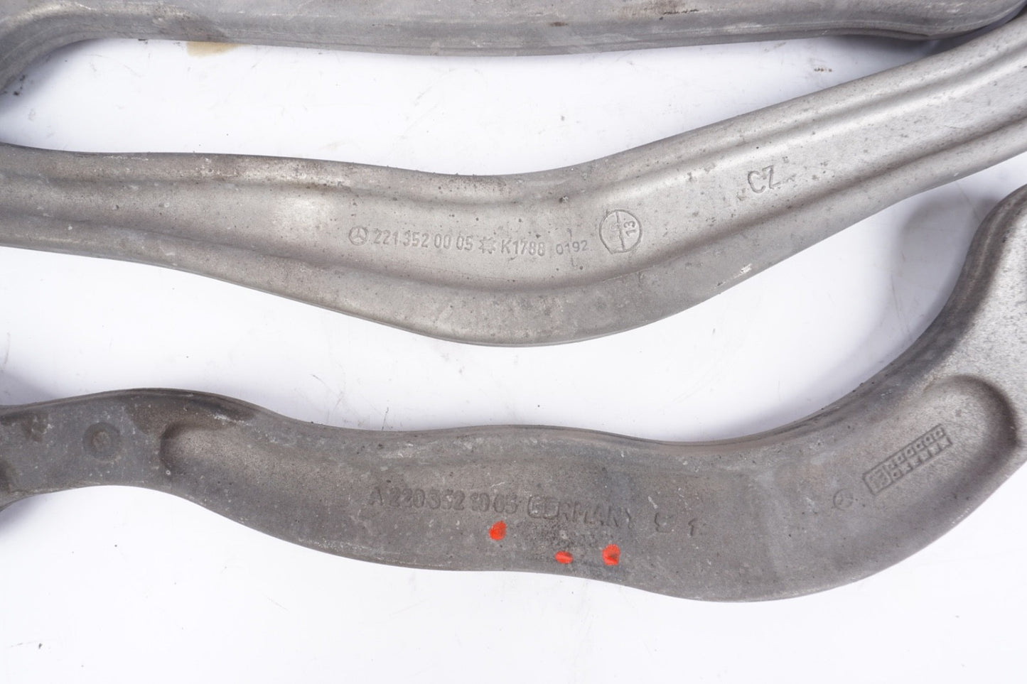 2014 - 2017 MERCEDES S550 W222 REAR LEFT SUSPENSION CONTROL ARM SET OF 5 OEM