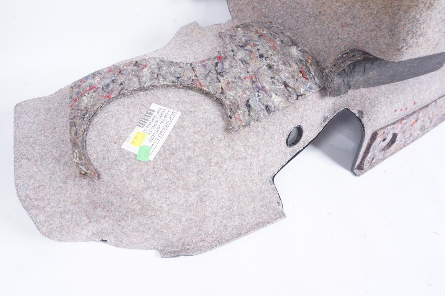 03-06 MERCEDES-BENZ R230 SL500 REAR RIGHT SIDE TRUNK CARPET TRIM COVER OEM